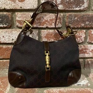 GUCCI Jackie Hobo w/Piston Lock Closure Bag